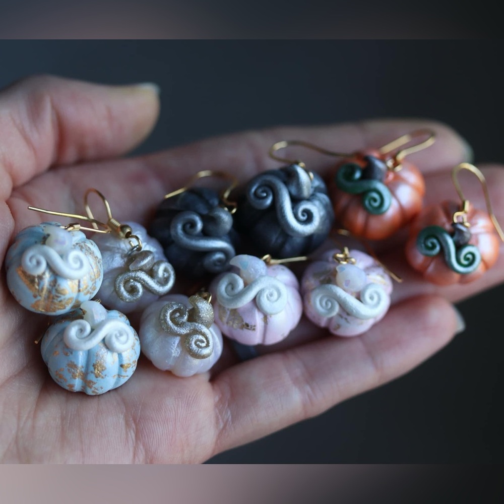 Mini Pumpkin Earrings